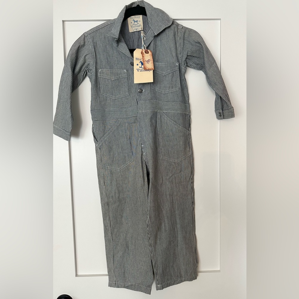 Blu Pony Vintage Striped Children’s, Size 5 Onepiece, NWT
